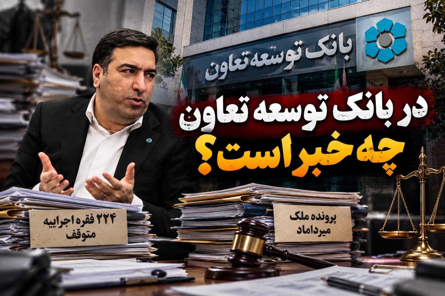دو پرونده سنگین روی میز هوشنگ عصارزاده/ در بانک توسعه تعاون چه خبر است؟